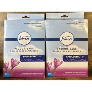 3 Pack Febreze Vacuum Bags for  Panasonic U Odor Eliminator Neutralizer 2 Boxes